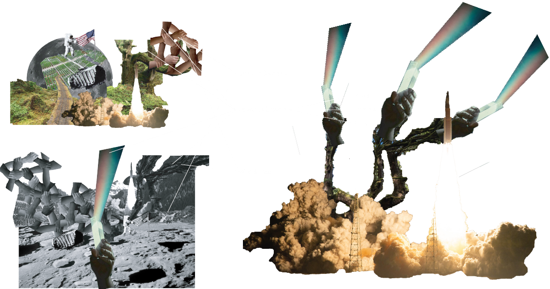 Imagine: USA Pavilion - An Immersive Pavilion - Artboard Collage