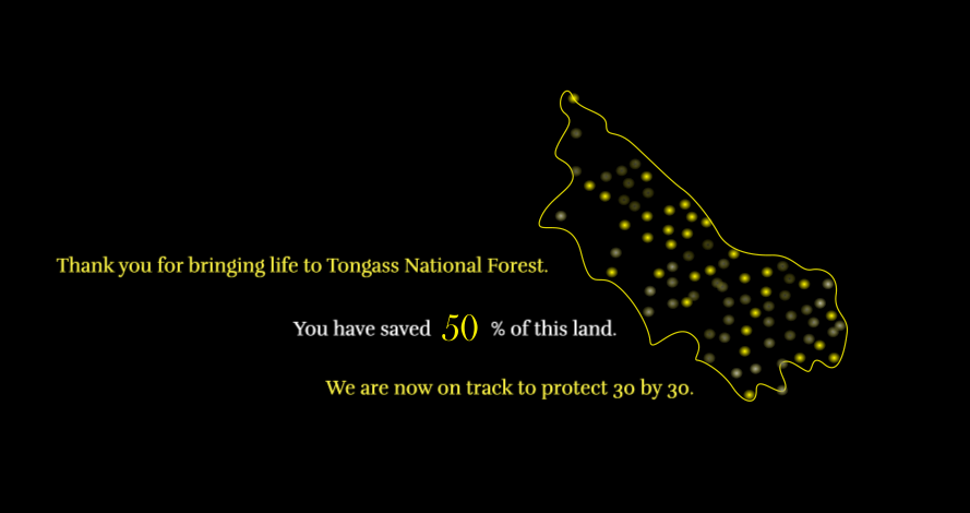 Imagine: USA Pavilion - Tongass Progress Screen