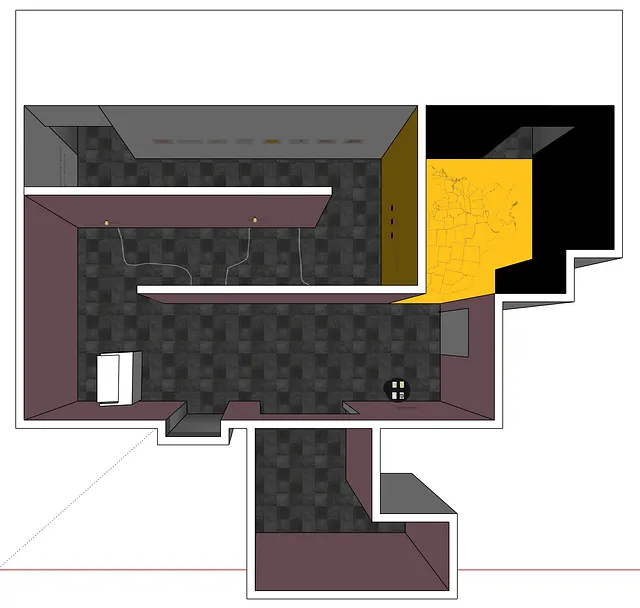 UNHUMAN: A James "Yaya" Hough Exhibition - Spatial Planning - Aerial View