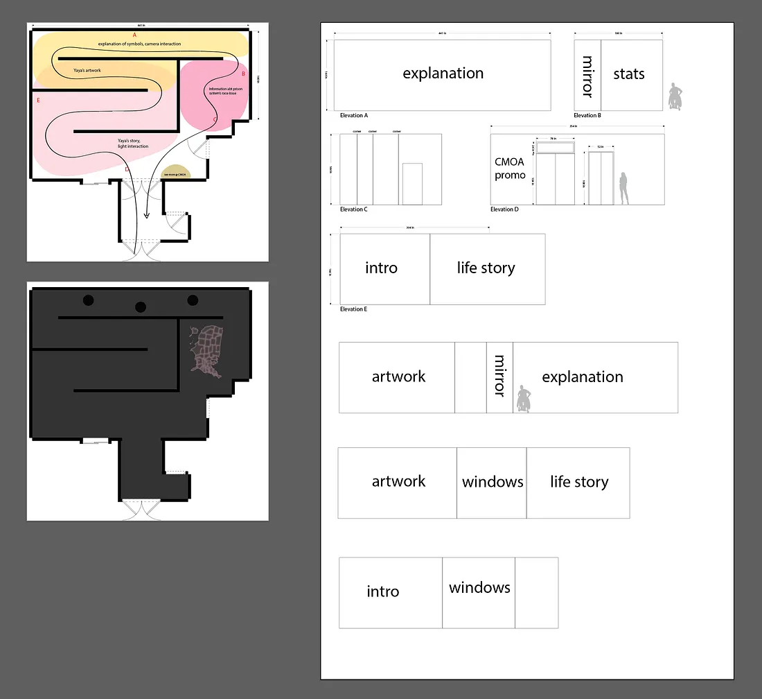 UNHUMAN: A James "Yaya" Hough Exhibition - Spatial Planning - Layout Plans